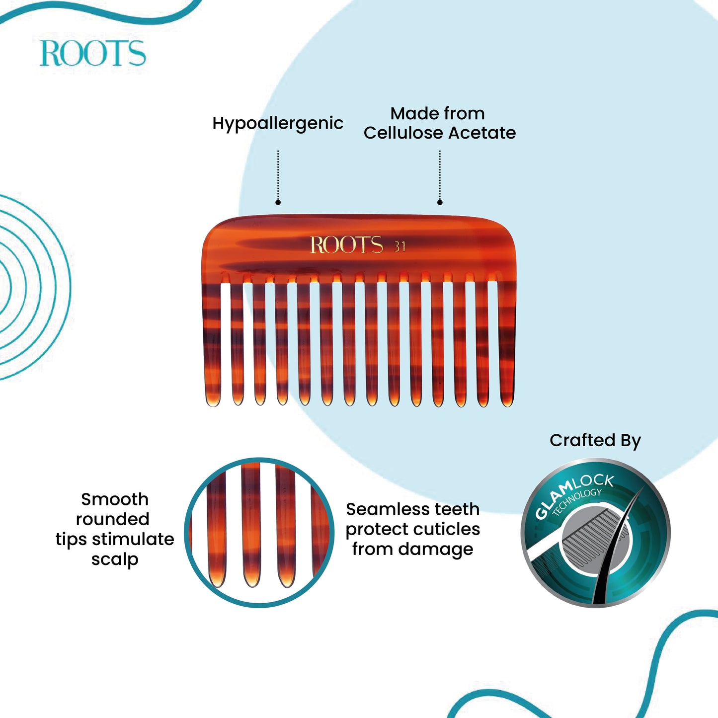 Roots Classic Small Wide Tooth Comb (31)