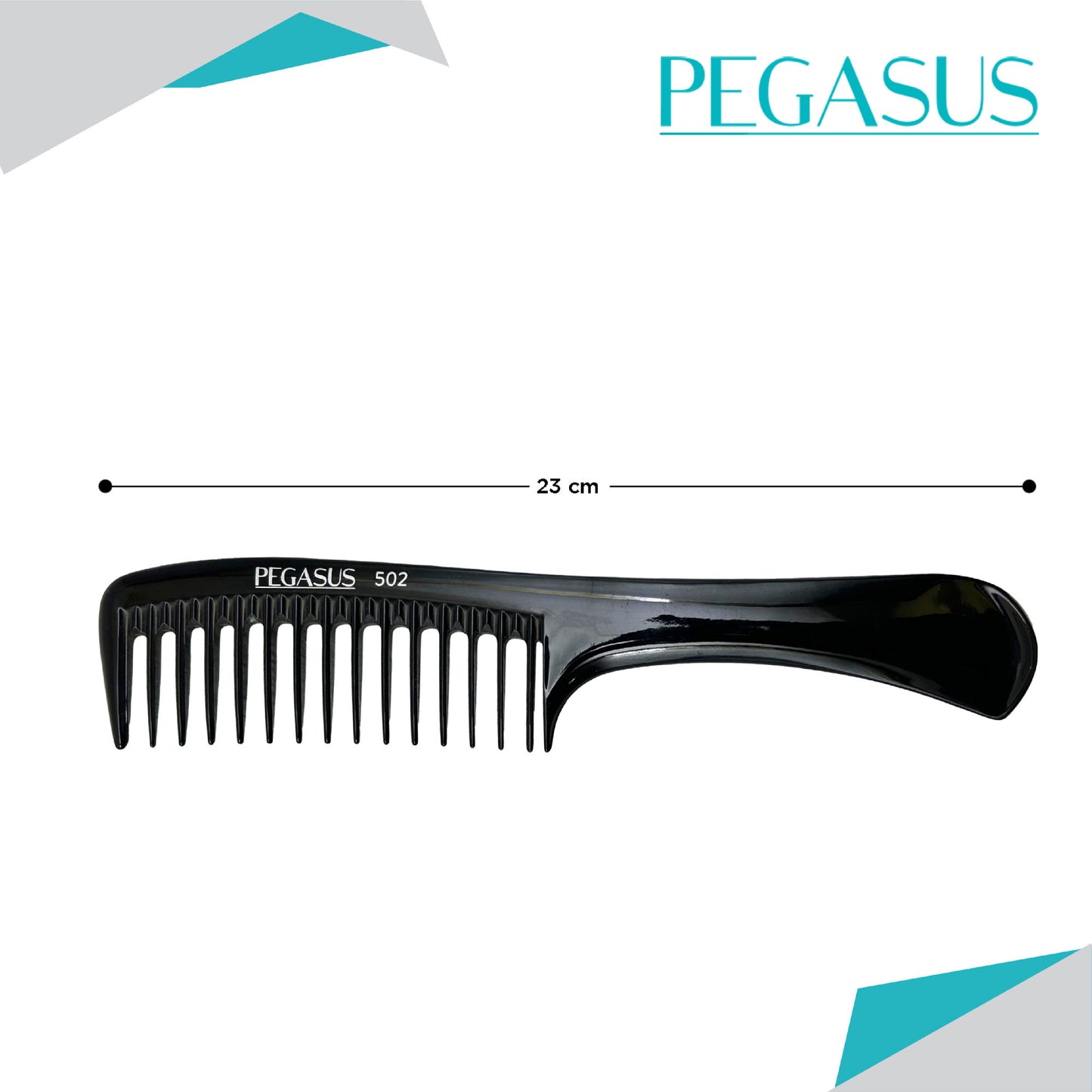 PEGASUS 502 - Handle FLEXINITE Comb with wide teeth