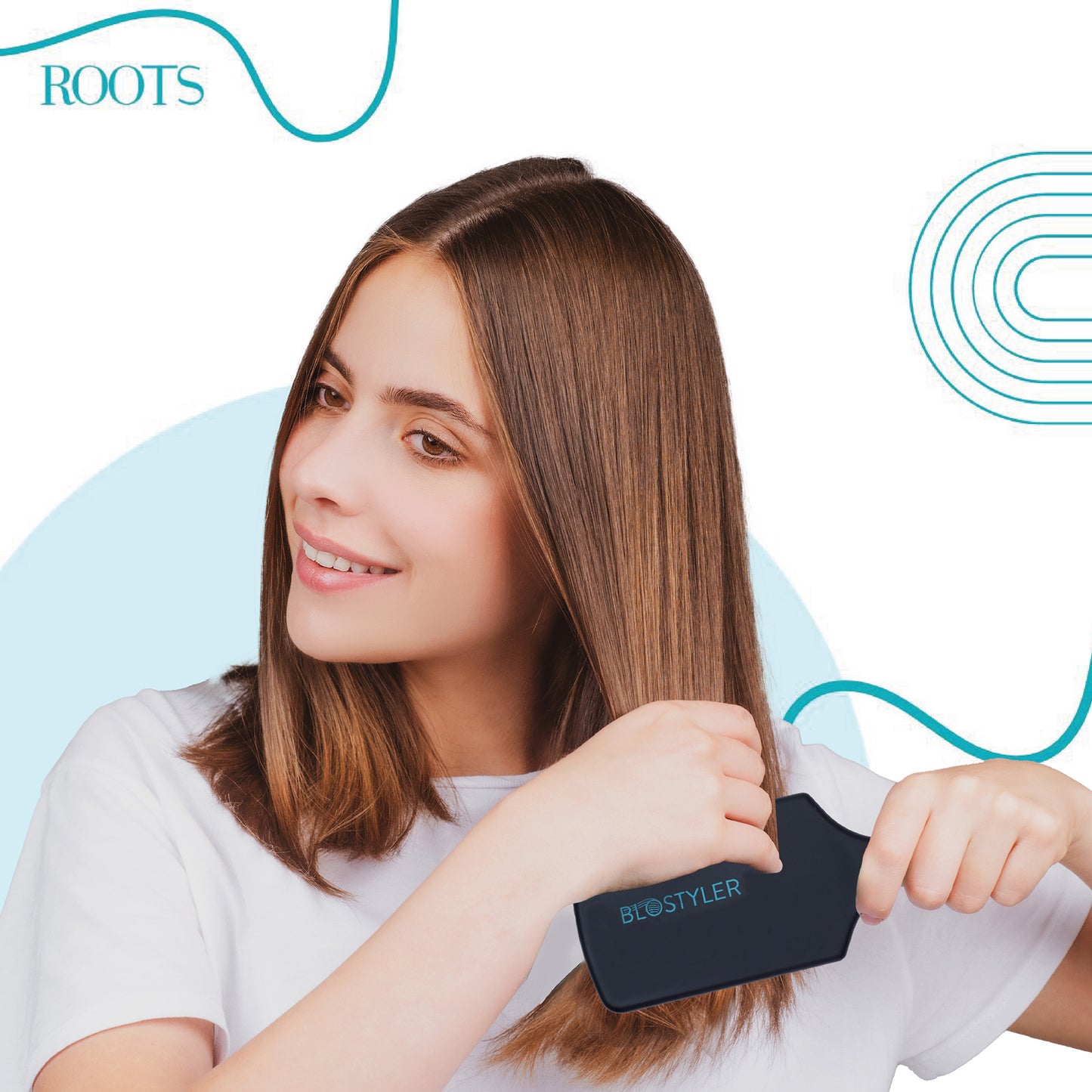 Roots Paddle Brush for Damage-free Blow drying (PIP03)