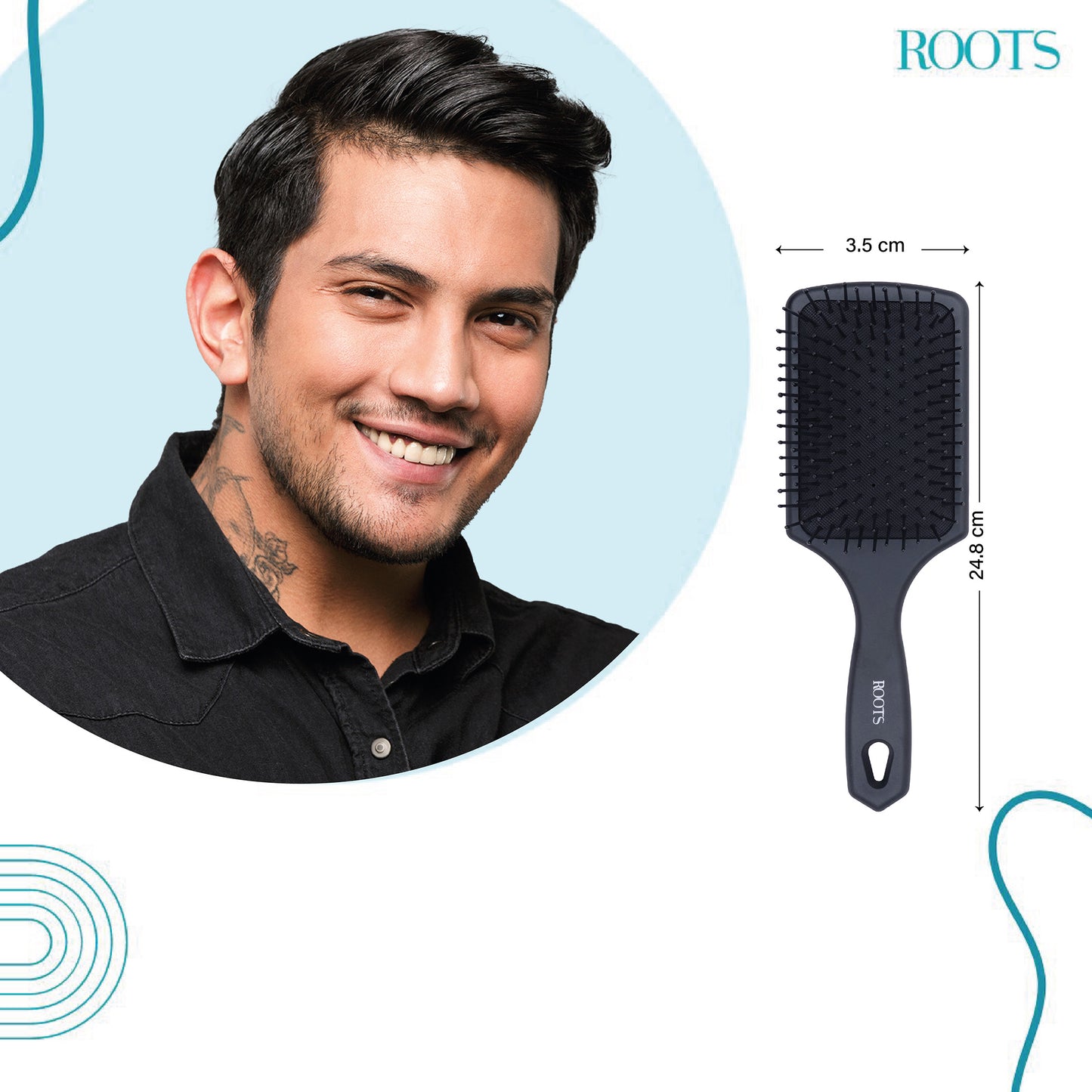 Roots Paddle Brush for Damage-free Blow drying (PIP03)