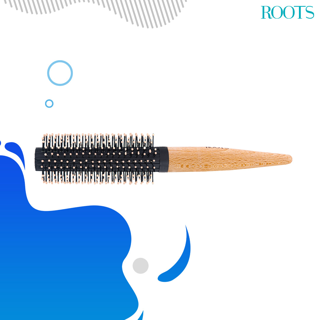 Roots Round Brush with wooden handle (BWR12)