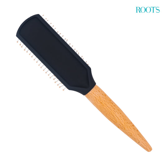 Roots Round Brush with wooden handle (BWR44)