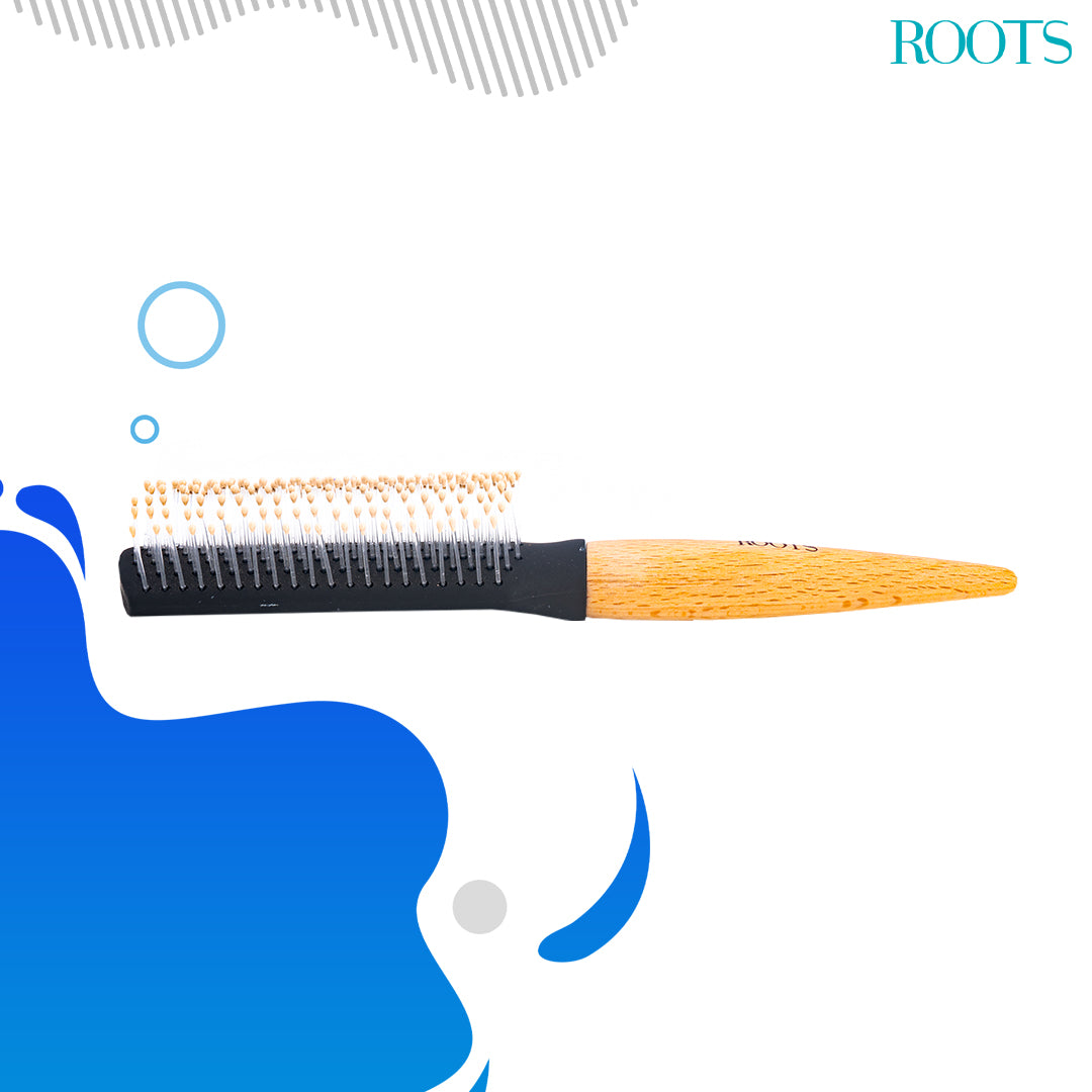 Roots Round Brush with wooden handle (BWR44)