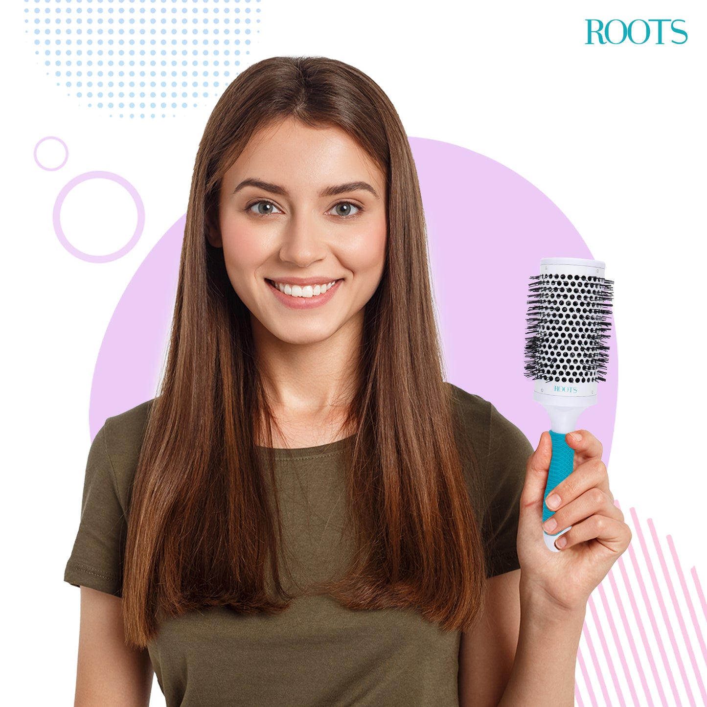 Roots Professional Brush with Ceramic Barrel (PEC58)