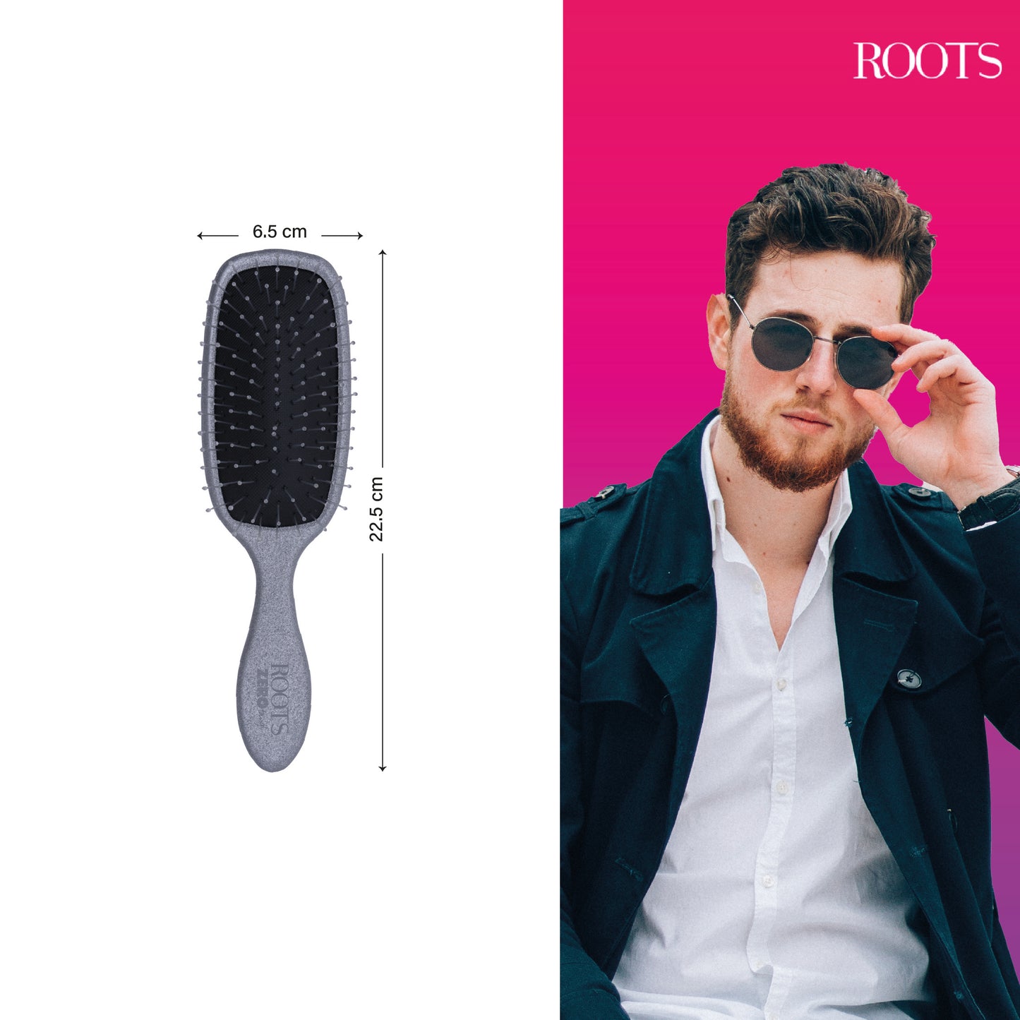 Roots ZeroTangl Large Rectangle Hair Brush (RZTR-SG)