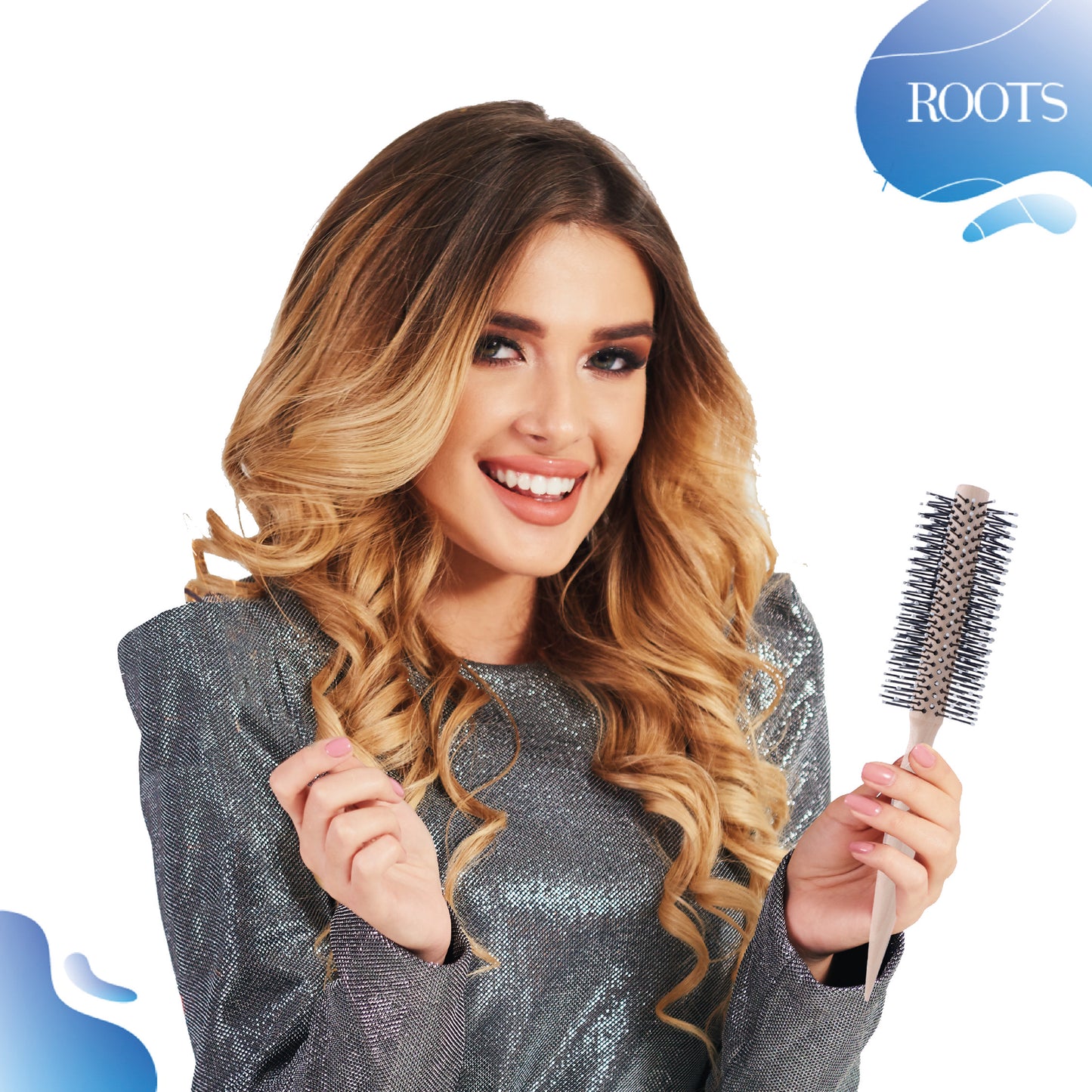 Roots Round Wooden Brush (TG11-W)