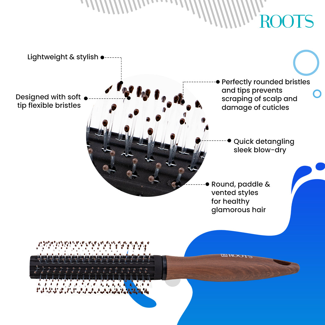 Roots TruGlam Round Hair Brush (WDR12)