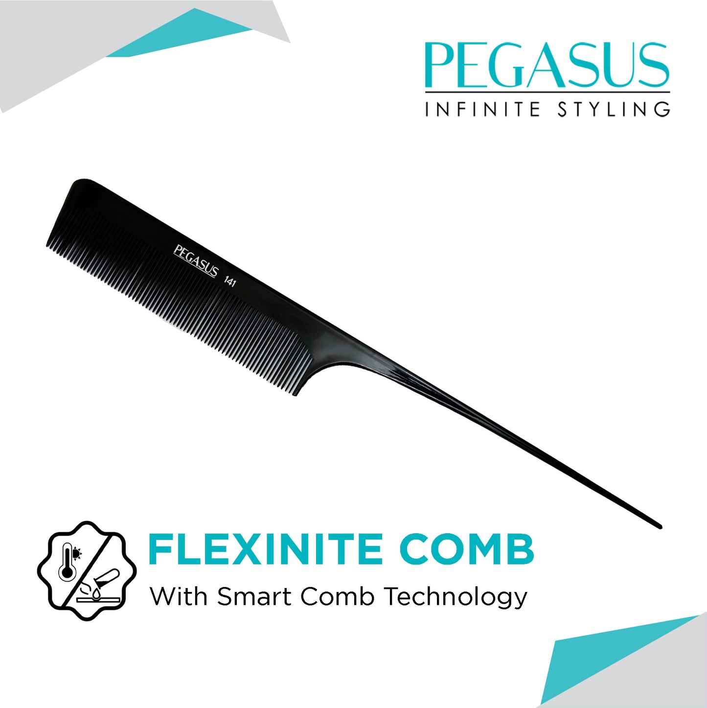 Pegasus 141 - Rat-tail Comb with long teeth