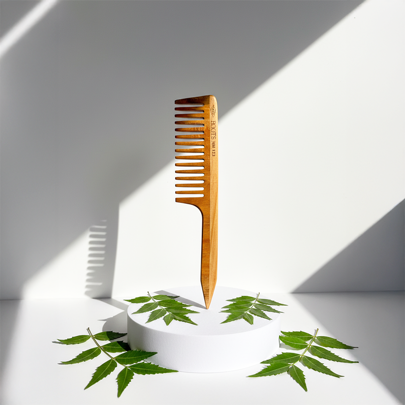 Roots Pocket Neem Wooden Comb (NM123)