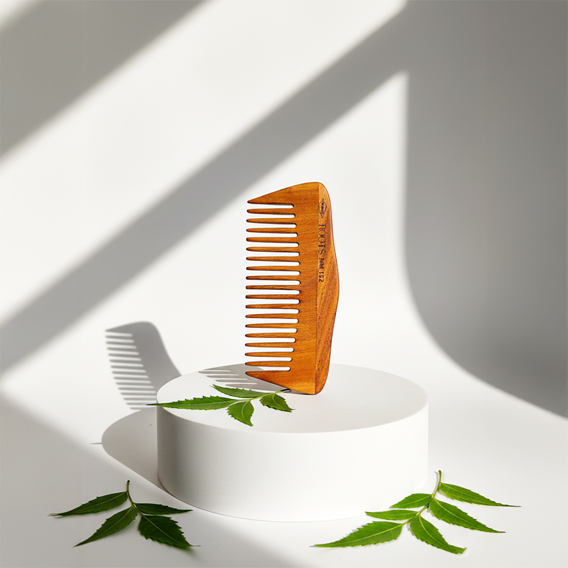 Roots Neem Wooden Comb (NM152) – ROOTS HAIR AND BEAUTY PRIVATE LIMITED