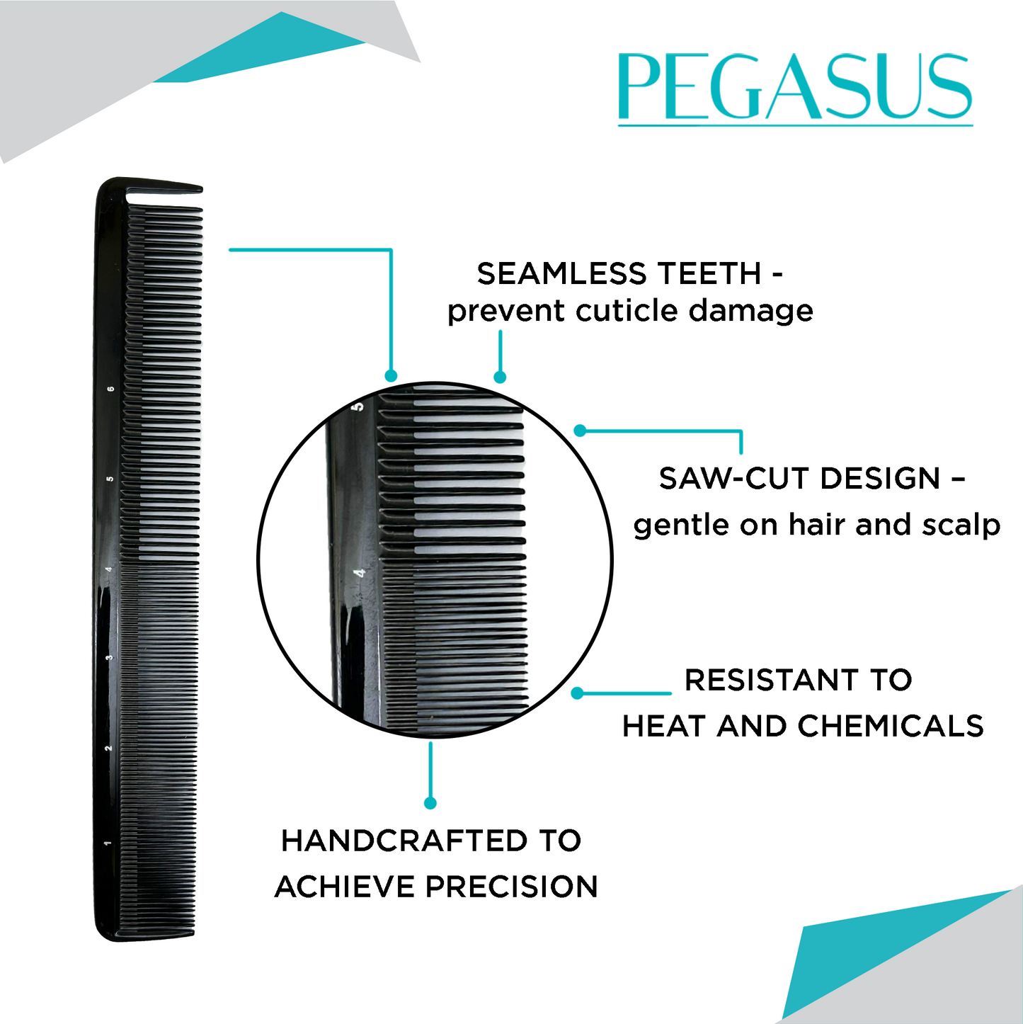 PEGASUS 211 - Large Cutting FLEXINITE Comb