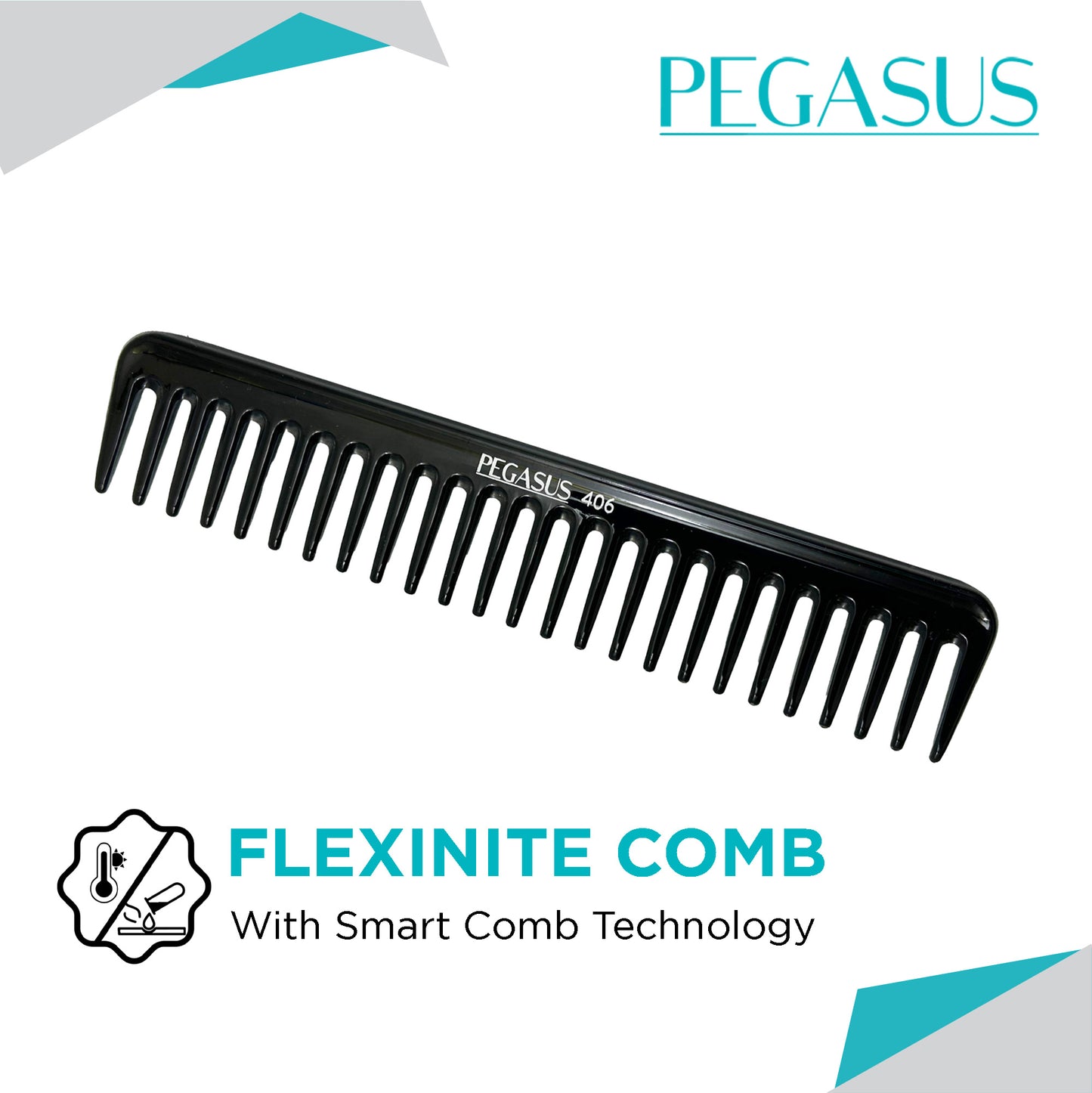 PEGASUS 406 - Wide Tooth FLEXINITE Comb
