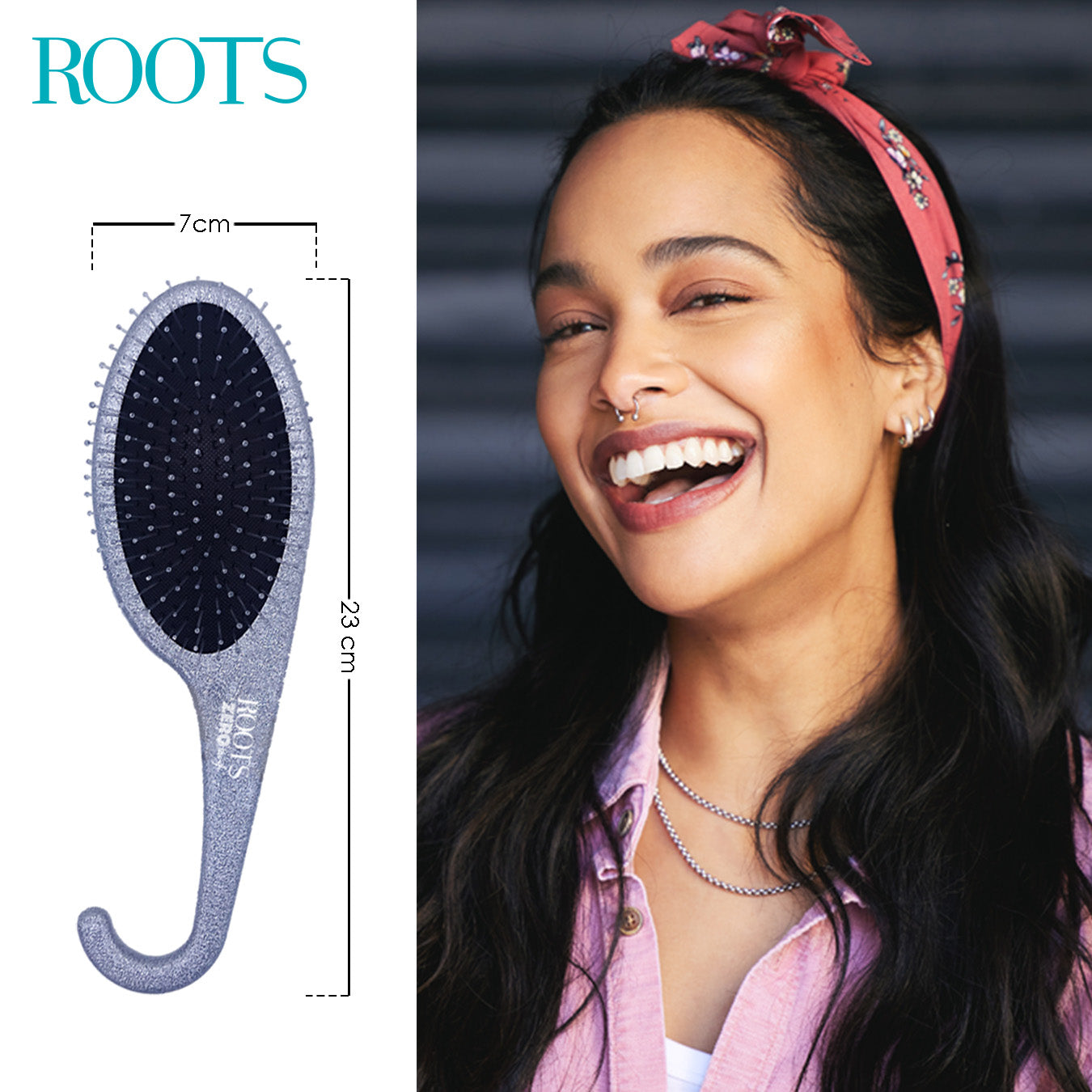 Roots ZeroTangl Oval Hanger Hair Brush (RZTU-SG)