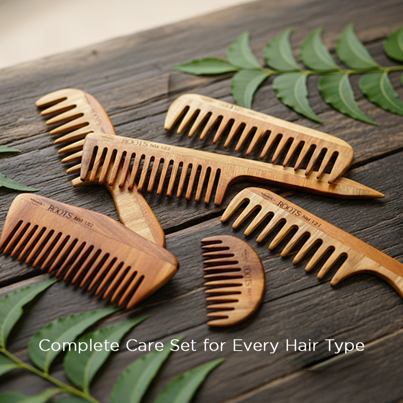 Roots Pocket Neem Wooden Comb (NM123)