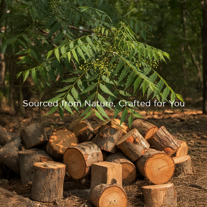 Roots Pocket Neem Wooden Comb (NM123)