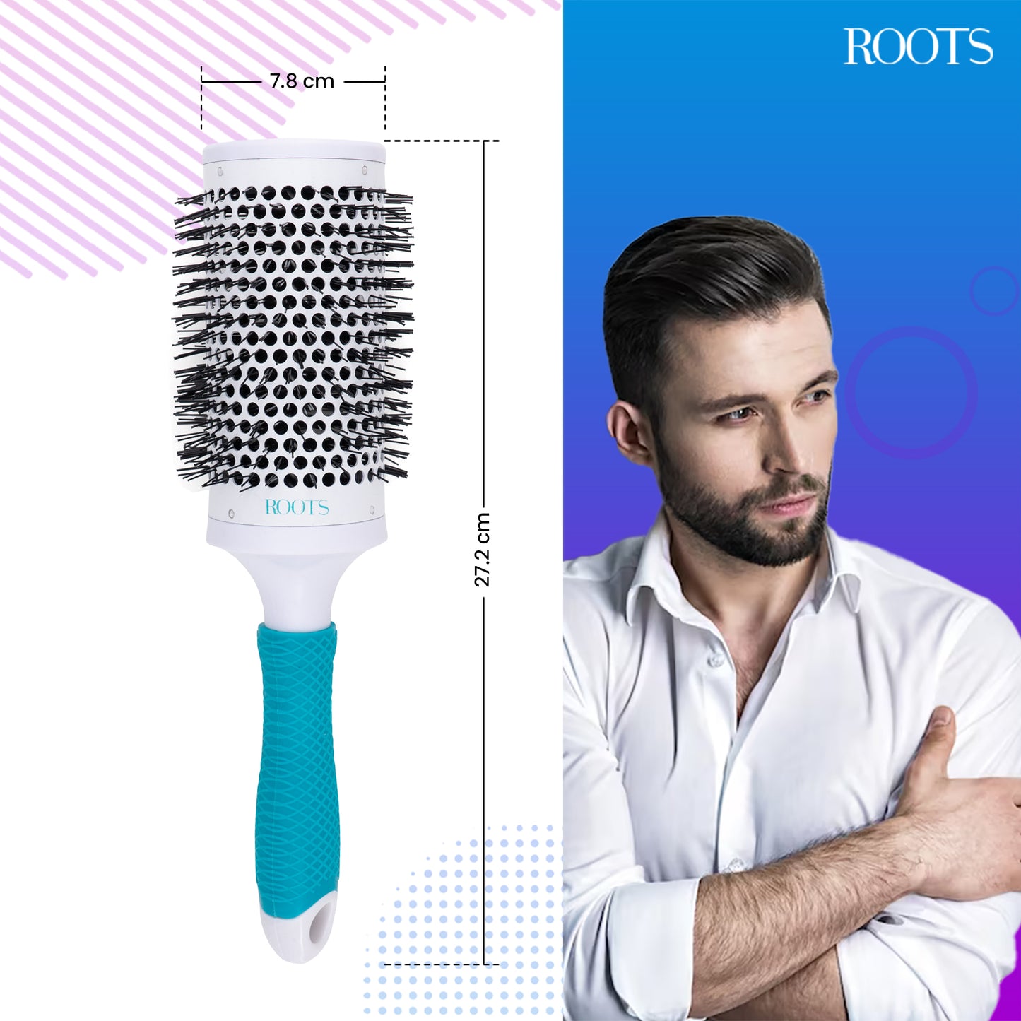 Roots Professional Brush with Ceramic Barrel (PEC58)