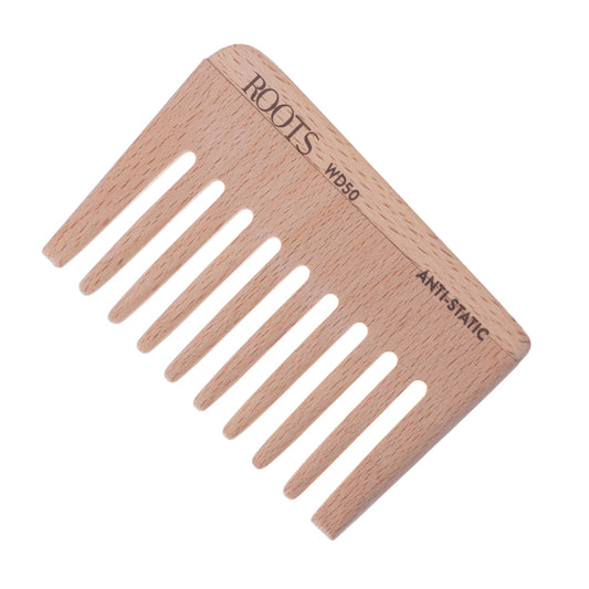 Roots Small Wide Tooth Wooden Comb (WD50)