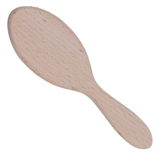 Roots Oval Wooden Brush with Wood Pins (WPO-BW)