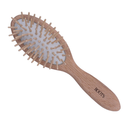 Roots Small Wooden Brush with Wood Pins (WPS-BW)